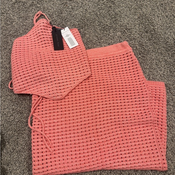 Gianni Bini Dresses & Skirts - Gianni Bini Coral Crochet Two-Piece Set